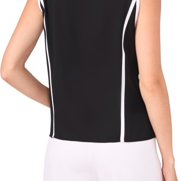 Halogen Tipped Sleeveless Top. Size Small - Picture 2 of 6
